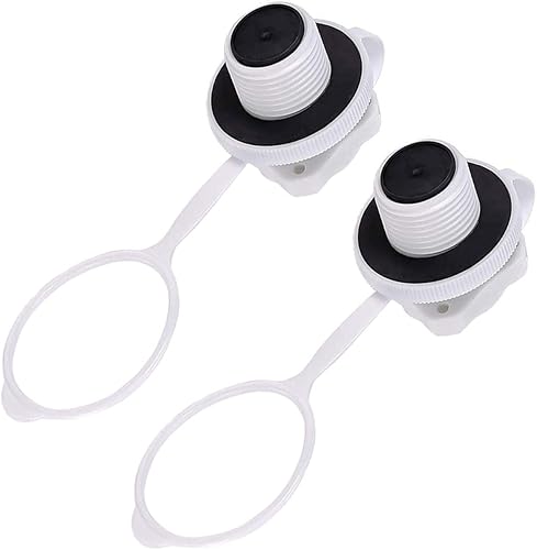 Válvula de aire inflable para barco, 2 tapones de aire inflables en espiral para barcos inflables Válvula de aire inflable para barco, 2 tapones de aire inflables en espiral para barcos inflables