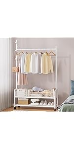 Amazon｜ハンガーラック衣類収納 ，コートハンガー大容量収納ラック
