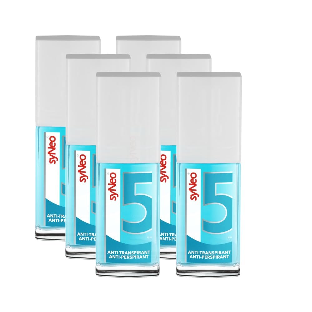 syNeo 5 Antitranspirant Deo Pumpspray – 5-Tage-Wirkung – gegen starkes Schwitzen, Schweiß & Geruch – dermatologisch getestet – für Damen & Herren – Made in Germany – 6er Pack (6 x 30 ml)