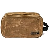 Readywares Toiletry Bag, Waxed Canvas Dopp Kit, Stylish and Durable Shaving Kit Bag
