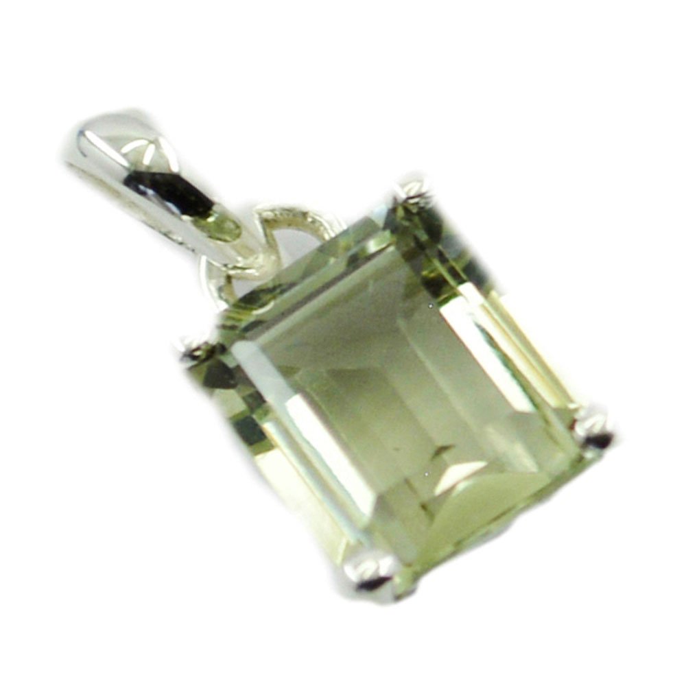 Pendentif améthyste verte argent sterling véritable de naissance astrologie