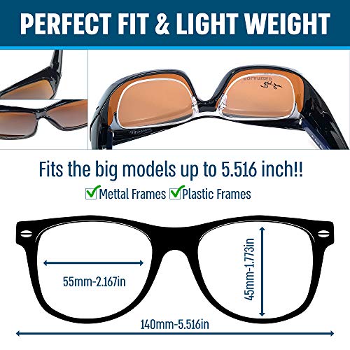 BLUE CUT Fit Over Polarized Sunglasses Solar Shield Sunglasses To Wear Over Glasses3