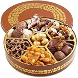Candy and Snack Gift Basket– Variety Gourmet Food Gifts Prime- Chocolate and Nut Gift Box, Assortment Tray- Idea for Men, Woman & Families- Bonnie & Pop