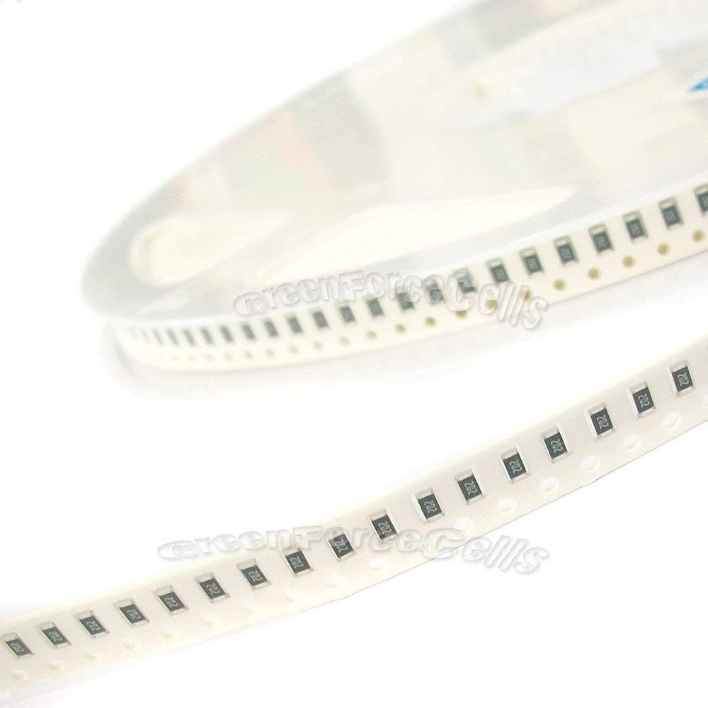GURU ELECTRONICS 50 x SMD SMT 1206 Chip Resistors Surface Mount 2K 2Kohm 2 K ohms 202 +/-5% RoHs