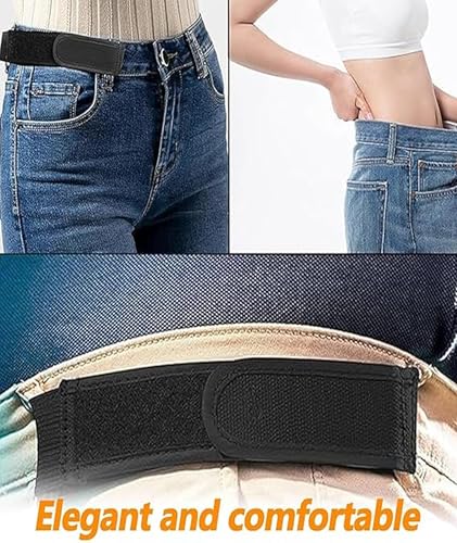 Image of NHCDFA 4 PCS Buckle Free Belt for Men, Buckle Less Belt for Men, Elastic Waistband, Unisex Stretch Belts in S, M, L Sizes, Adjustable No-Buckle Design for Daily Wear Comfort