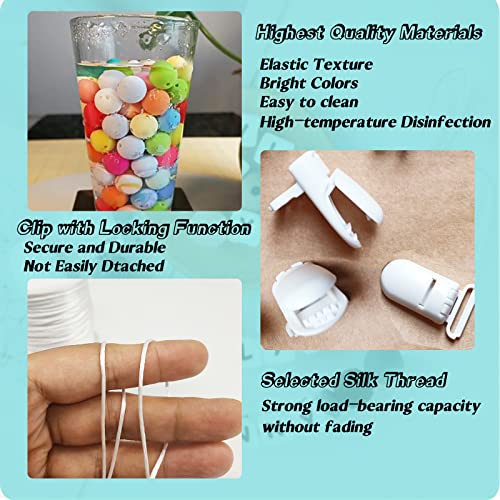 Image of Personalized Pacifier Clip for Boys and Girls, 3 Sets of 26 Letters DIY Silicone Stroller Clip with Name,Cute and Durable Pacifier Holder Soother Chew Toy,Unique for Newborn Gift