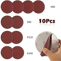 Keyohome 12 részes 5" csiszolókorong készlet fúrógéphez és forgószerszámokhoz, csiszolópaddal és szárral, finom 240-es szemcsézettel 4