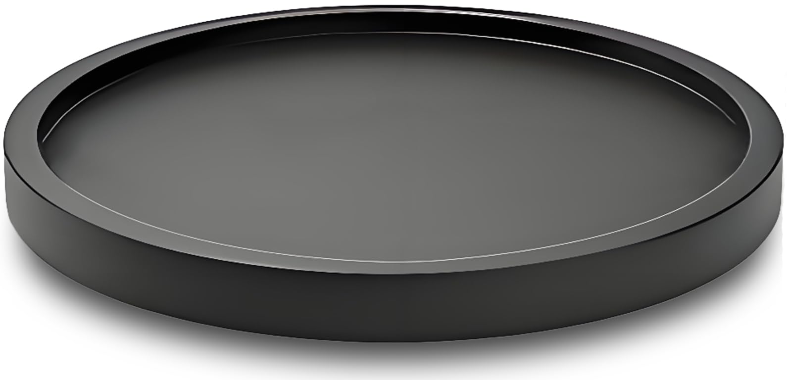 9" Black Bamboo Lazy Susan Organizer Kitchen Turntable for Cabinet Pantry Table Organization