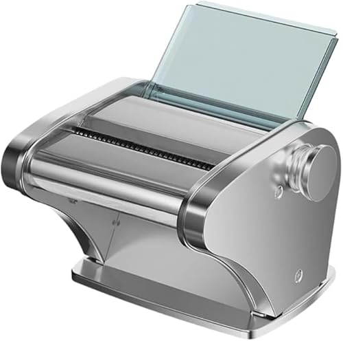 AZIEBAY 電動パスタマシン・製麺機・ラーメン製麺機 多機能(そば・餃子皮・うどん・生麺対応) 家庭用・業務用両対応