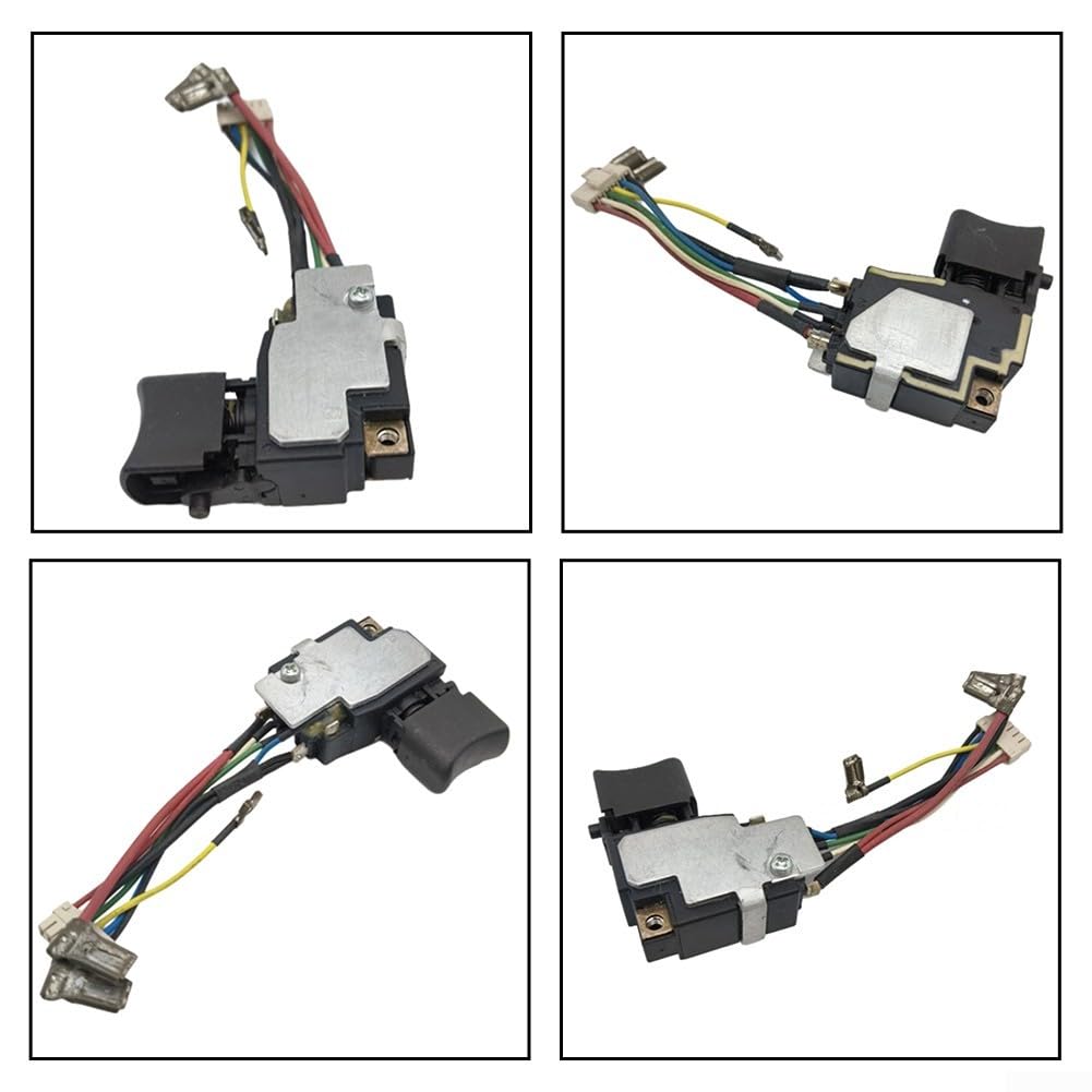Interruptor de gatillo de repuesto 651364-1, compatible con BTD044 BTD064 BTD104 inalámbrico para controladores de impacto, pieza de repuesto de plástico para fijación de herramientas eléctricas