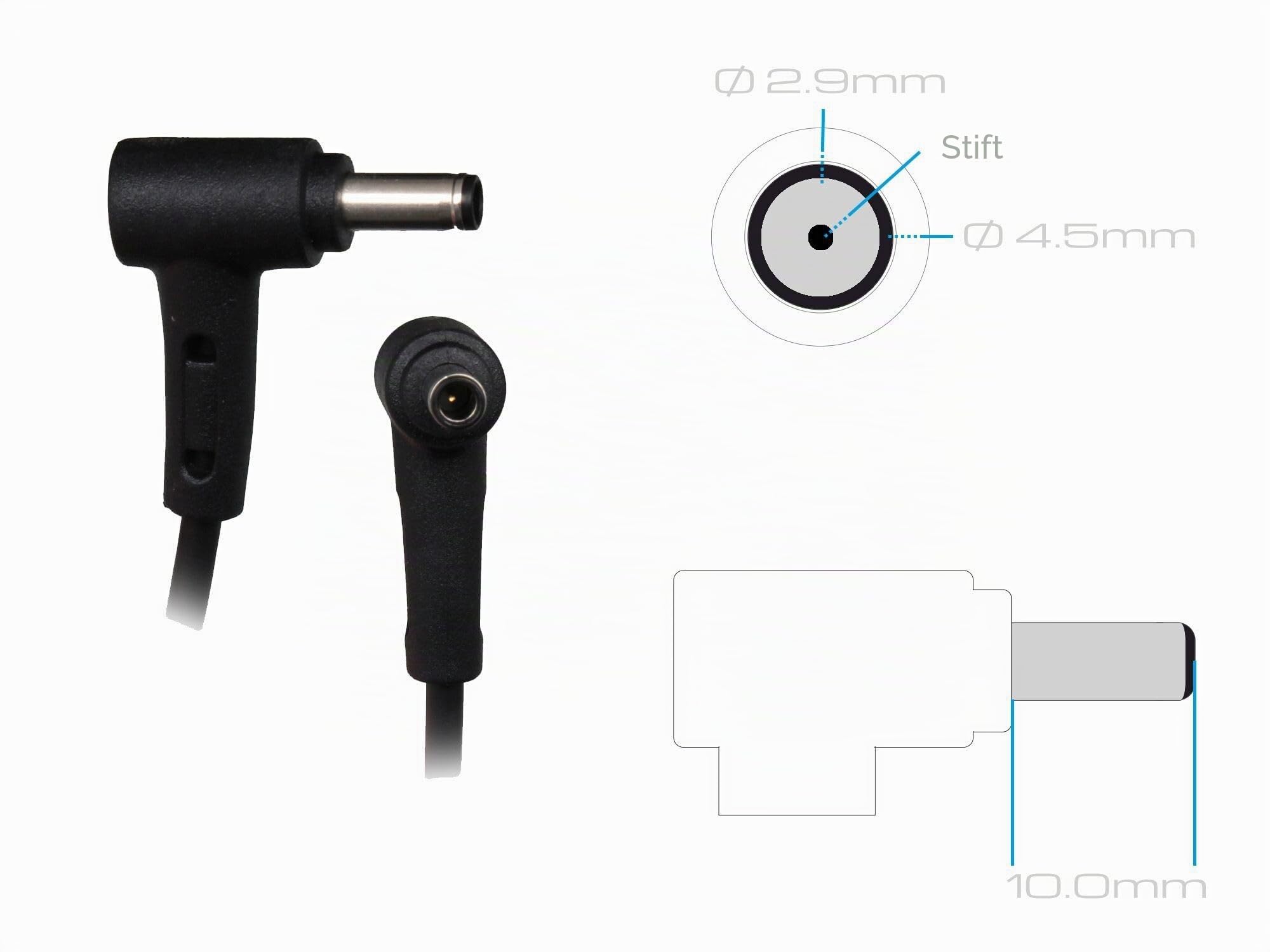 Asus 0A001-01105800 Original Netzteil 45,0 Watt EU Wallplug | kleine Bauform für VivoBook 15 X1505VA, X1504VA,, 16 X1605VA, 17 X1704ZA S16 Flip TP3604VA, S14 Flip TP3402VA, X1704ZA