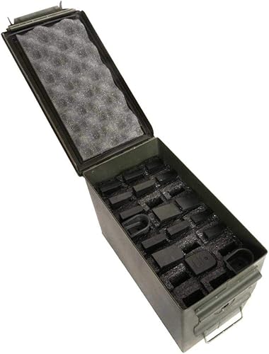 Case Club 24 soportes para revistas, espuma de munición de .50 Cal (precortada, celda cerrada, espuma de grado militar)