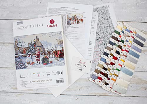 Luca-S Quality For Everyone BU5011 Cross Stitch Kit Luca-S Gold - Santa'S Cottage thumb #4