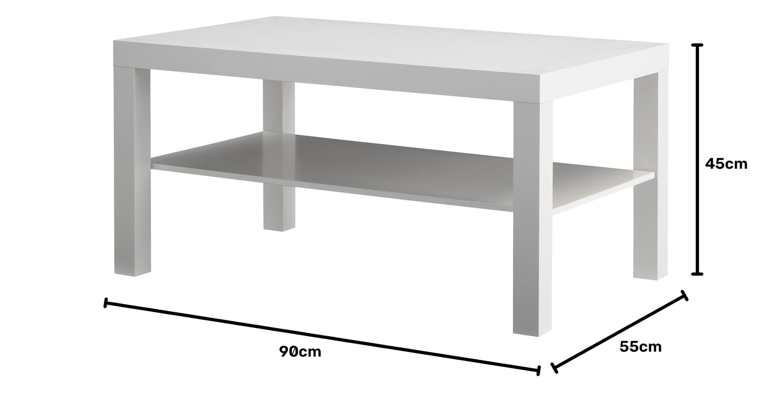 Amazon｜IKEA(イケア) LACK ホワイト 50161665 コーヒーテーブル