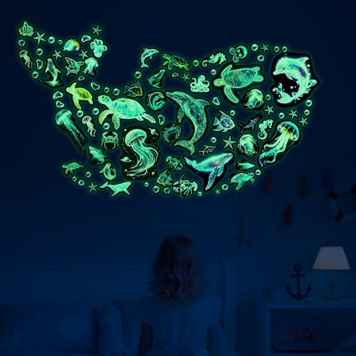 Vinilos Decorativos Ocean Fish Luminescentes Verdes