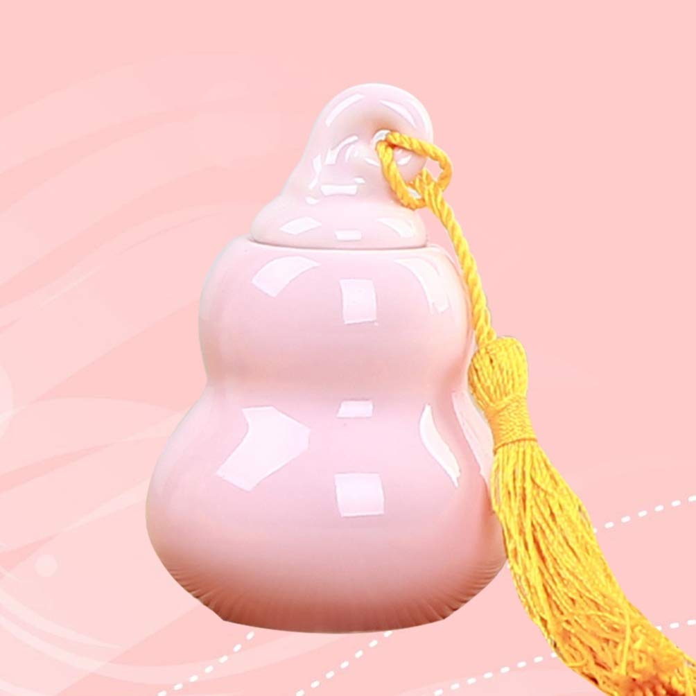 Mini Bottle Powder Bottle Gourd Shape Bottle Ceramic Jar Tea Jar