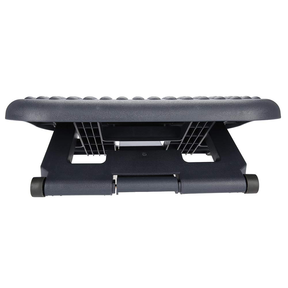 Generic Reposapiés Ergonómico Regulable en Portátil para Confort y Mejora de la Postura en la Oficina y el Hogar en Gris 2 Unidades