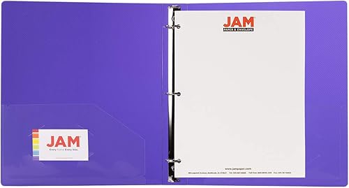 Miniatura 3 de JAM Paper Designders - Carpeta de 3 anillas de plástico... 1 pulgadas
