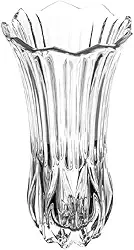 WOLFF - Vaso de Vidro Tulipa 12,5cm x 12,5cm x 22,5cm