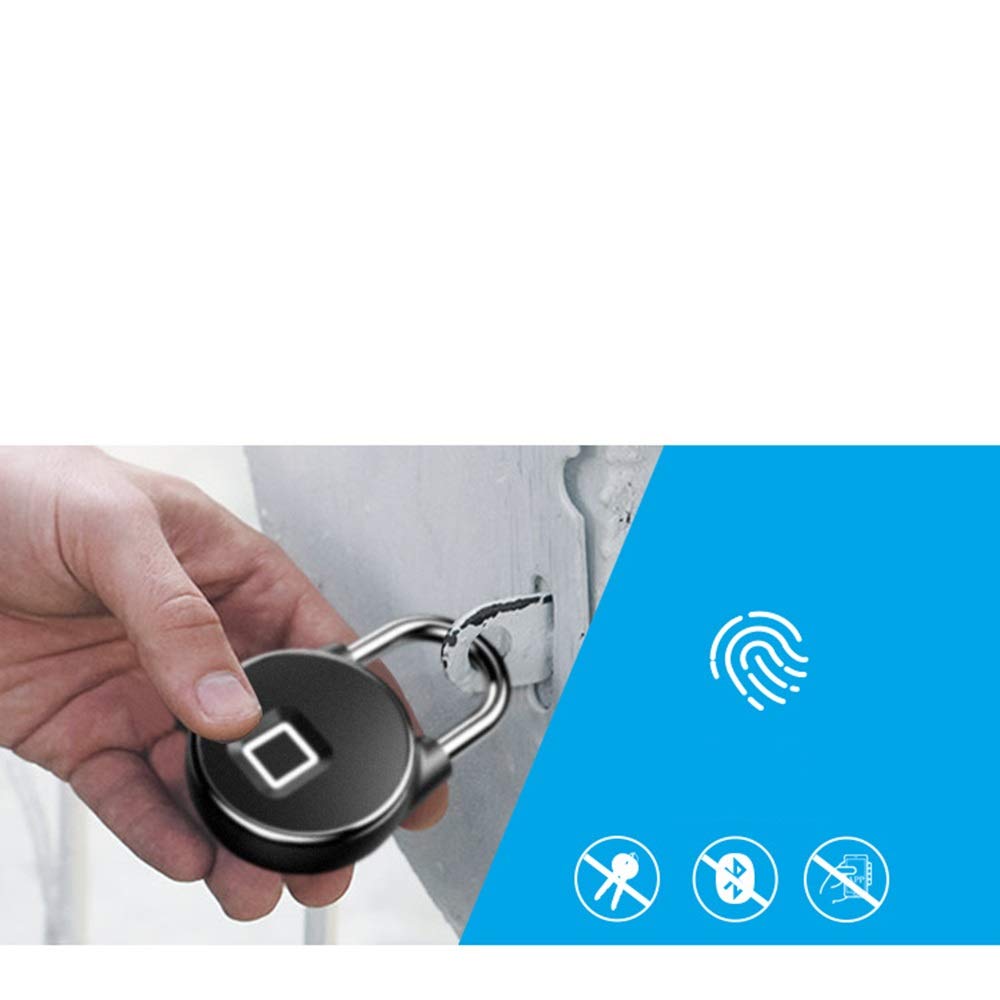 Candado Inteligente con Huella Dactilar Lock de huellas dactilares antirrobo con candado impermeable inteligente para Seguridad