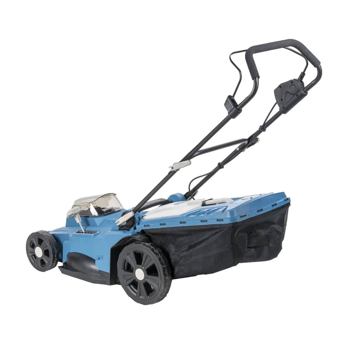 DEDRA Akumulatorowa kosiarka do trawy 2 x 18 V, szerokość cięcia: 43 cm, wysokość koszenia 6 pozycji (25-75 mm), bezszczotkowa, cicha praca, wydajna prędkość obrotowa: 2900 obr./min, kosz na trawę 50