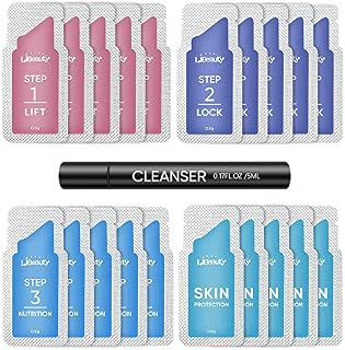 Libeauty Lash Lift & Brow Lamination Sachets, Long-Lasting Curl, Home & Professional Use, Semi-Permanent Perm (NOT included tools and glue)