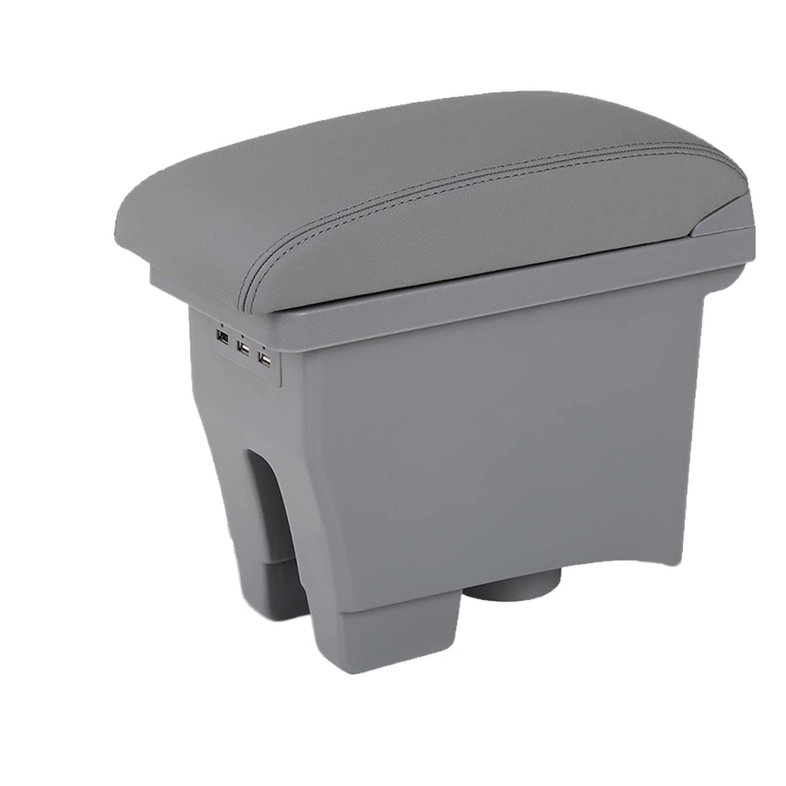 For VW For POLO Mk5 6R For Vento 2012-2018 Car Armrest Box Center Storage Box Car Accessories Retrofit(B5 grey Corium)