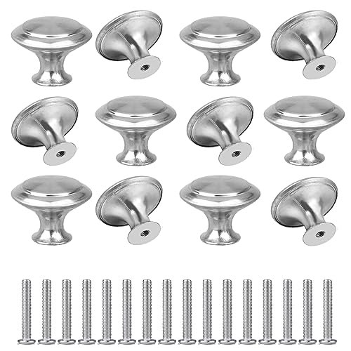 YSDMY tiradores armarios 12 piezas pomos y tiradores，30MM Pomo para Armario Redondo para herrajes de armario