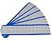 Panduit PCM-19-36 Wire Marker Card, Vinyl Cloth, White Background, Black Legend (Pack of 5)