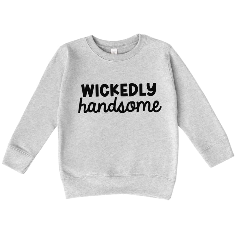 Bump and Beyond Designs Wickedly Handsome Boys Halloween Sweatshirt for Toddlers and Kids