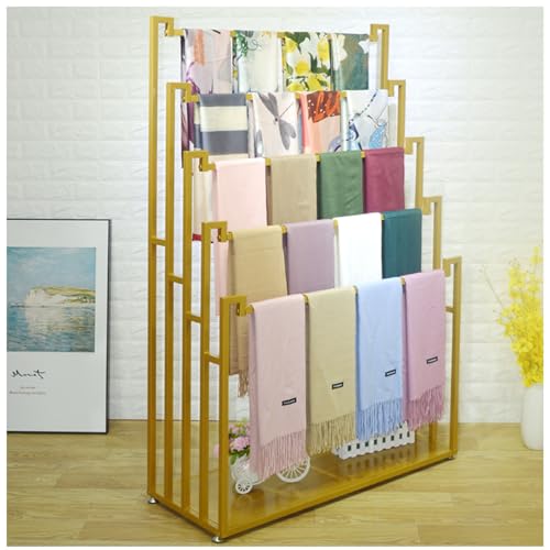 Organizador de ropa multiusos, soporte de almacenamiento que ahorra espacio para bufandas, pantalones, corbatas, cinturones, chales, toallas, ideal para tiendas minoristas y uso doméstico