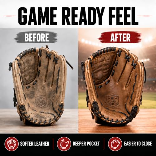 Rhino Wax Baseball Glove Break-in Kit: Oil, Glove Conditioner, Mallet, Wrap - image 2