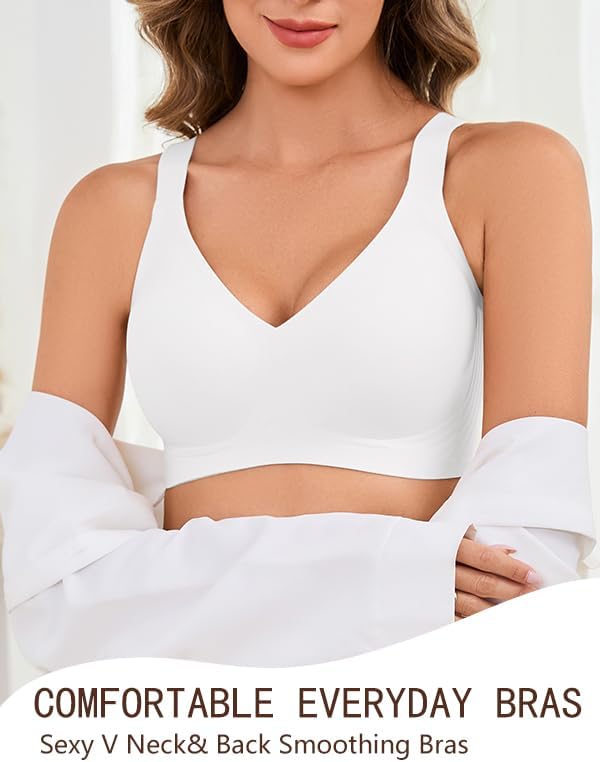 Womens Wireless Bras for Women No Underwire Push Up Bra Seamless Full Coverage Everyday Bras Regular and Plus Size - Image 7