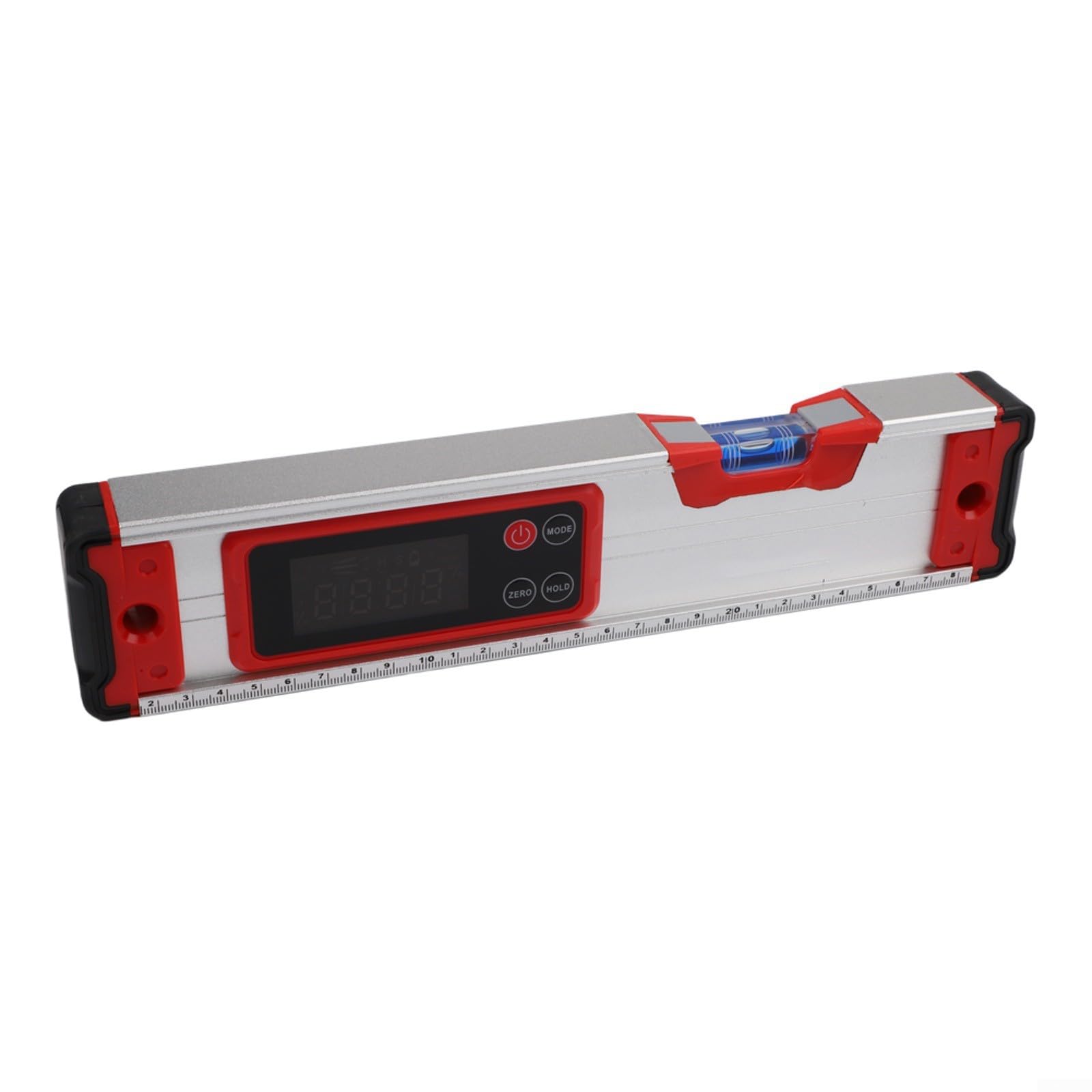 Inclinometro elettronico digitale in lega di alluminio con display retroilluminato, misuratore di pendenza per misurazione industriale, strumento impermeabile per misurazione inclinabile (300 mm)