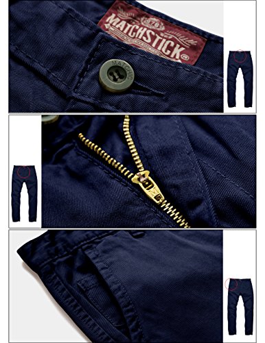 Image of Match Mens Regular-Fit Casual Flat Front Chino Pants