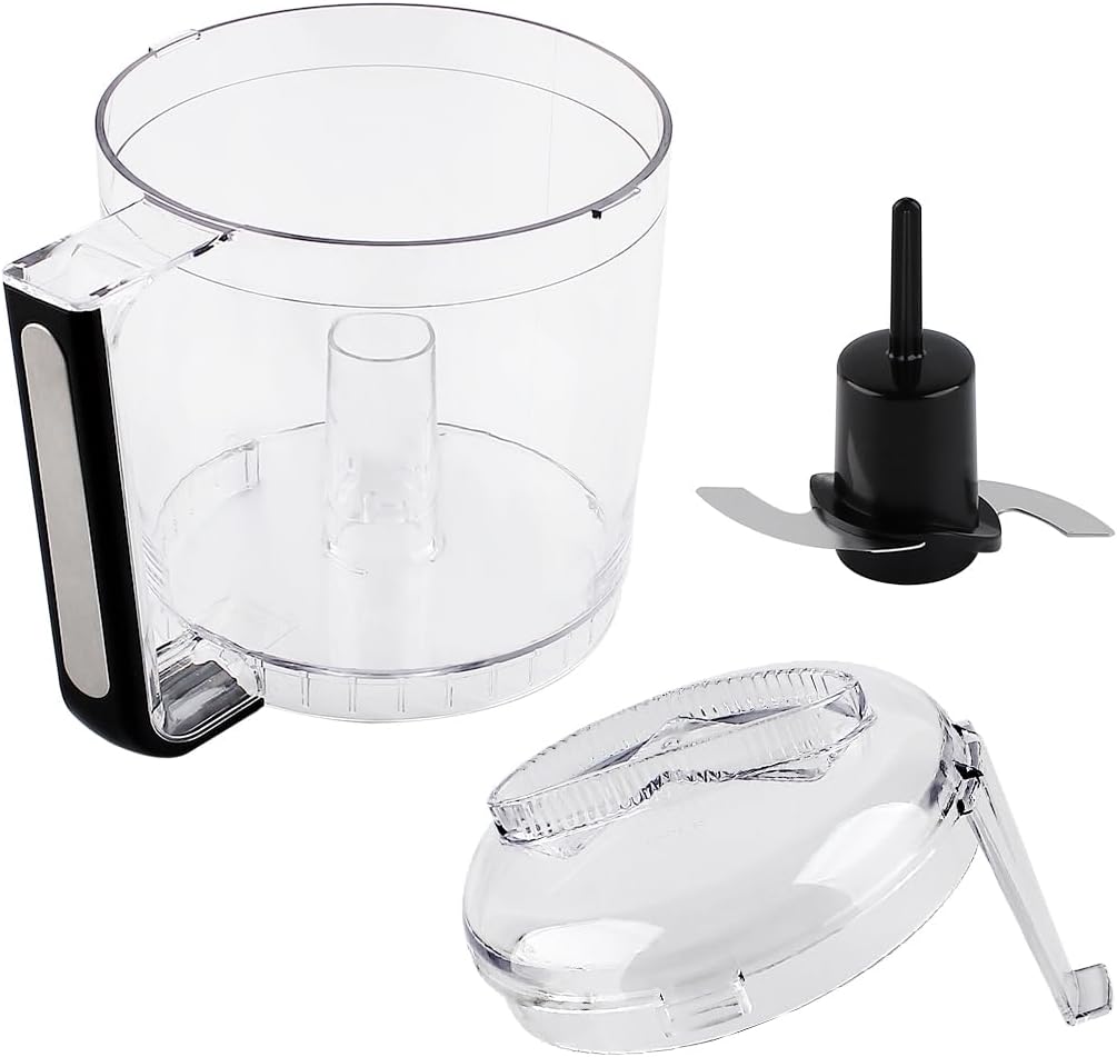 Anbige Replacement Parts Work Bowl And Cover Combo with Reversible Stainless Steel Blade,Compatible with Cuisinart Food Processor DLC-2A Series