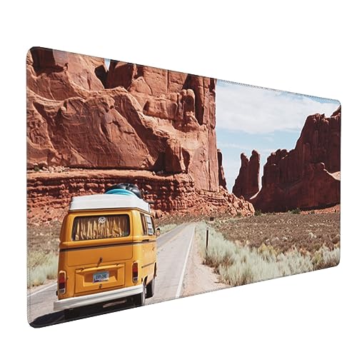 Grand tapis de souris de jeu XXL tapis de souris antidérapant imprimé