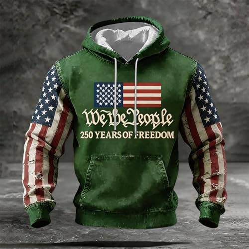Sudadera con capucha para hombre y cremallera verde talla S 3