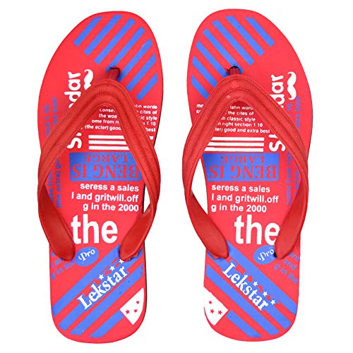 Image of POLITA Boys & Girls Slip On Slipper Flip Flop (Red) (numeric 11)