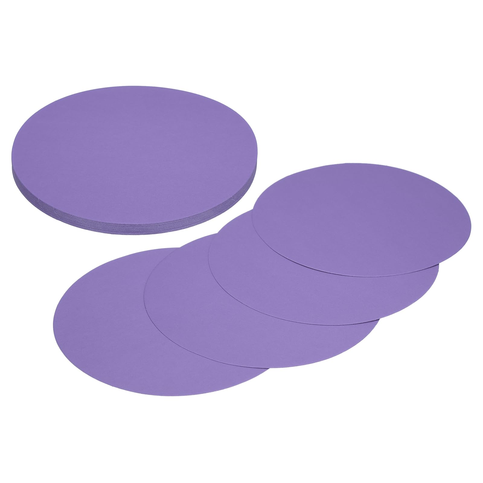 sourcing map 24 Pcs Circle Card Stock, 5.9 Inch Round Cutouts Paper Thick Cardboard Circles for Crafts Paint Supply DIY Projects Bulletin Board Decor, Dark Purple