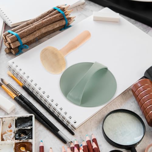 Kit de linogravure en bois et plastique avec rouleau champignon pour impression DIY - 6