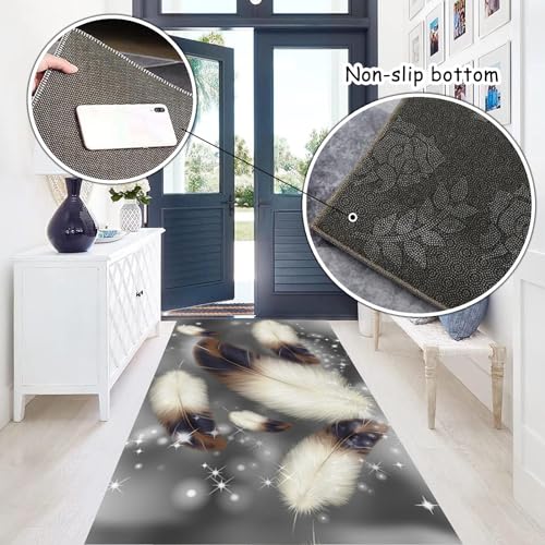 Alfombra de cocina de 40 x 330 cm pasillo larga oriental lavable interior 7