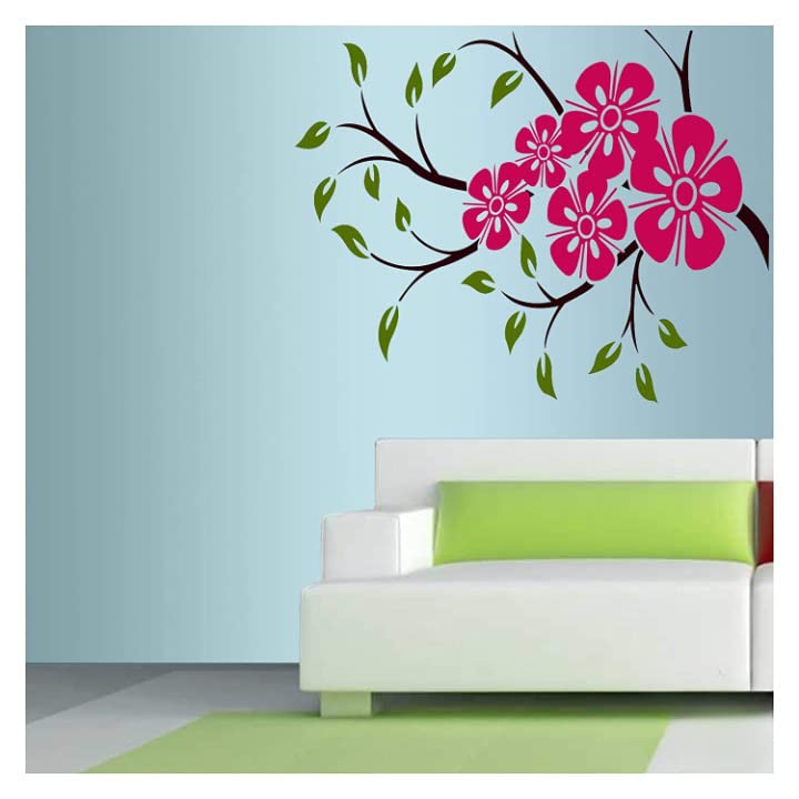 Kayra Decor Big Floral and Leaf Large Stencils for Wall Painting - Size 36 X 65 (KHSNT348) (B074CGSLZD) Amazon Price History, Amazon Price Tracker