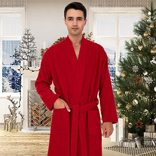 image for TowelSelections Mens Robe, Cotton Terry Cloth Bathrobe, Soft Bath Robe