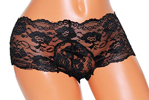 3-Pack Mens Sissy Lace Panties… (Black, Xl) #TOP1