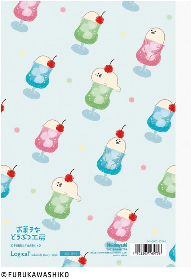 Logical Diary NS-B602-25FA1 Monthly Notebook Type F / B6 / Soda 2025