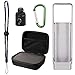 Security Mount Insta 360 Nano Insta 360 Nano S with EVA Case, Climbing buckle and Strap for Insta 360 Nano camera, compaitible with 1/4'' screw tripod,monopod and other camera accessories (Silver)