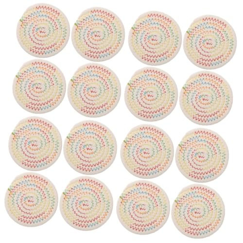 Dessous de plat trépied coton coloré Cabilock et tapis de table basse isolant - 2