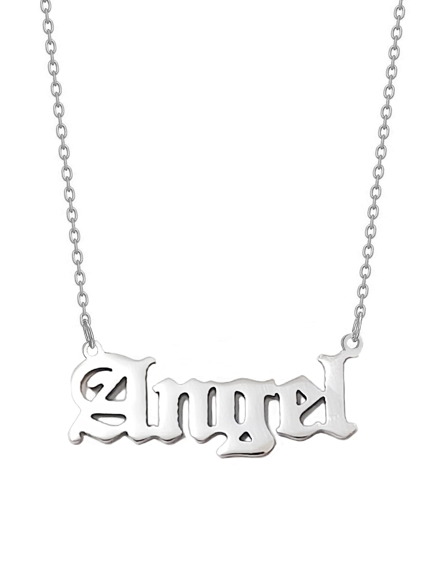 Collier couronne initiale lettre argent résistant pour adolescente - 8