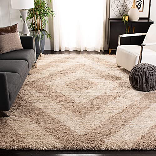 Image of Soft Fluffy Shag Area Rugs For Living Room,Shaggy Floor Rectangular Carpet For Bedroom,Girls Carpets Kids Home Decor Rugs,Cute Luxury Non-Slip[Size 5X8 Feet],Brown